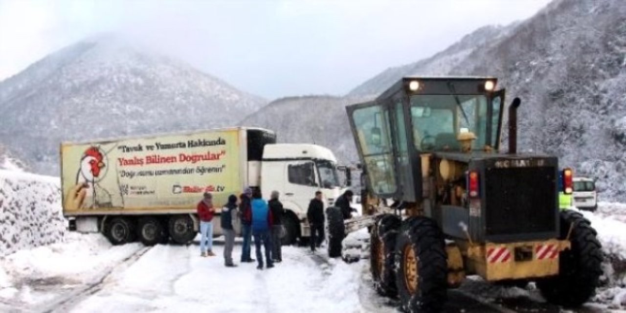 Zonguldak-İstanbul karayolu ulaşıma kapandı