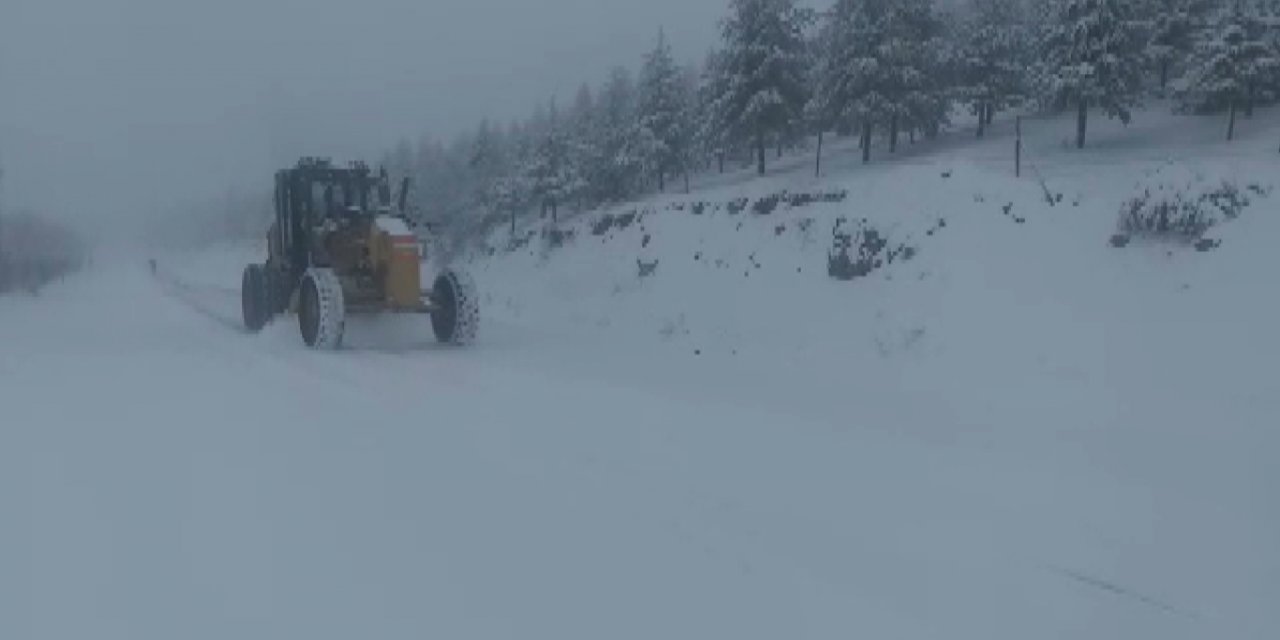 Elazığ'da 441 köy yolu kardan kapandı