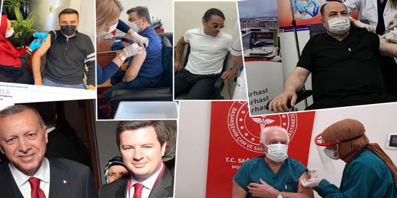 Vatandaş aşı beklerken onlar "bir yolunu" bulup aşılandı!