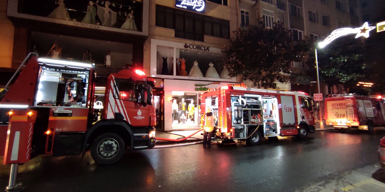 Şişli'de korkutan yangın