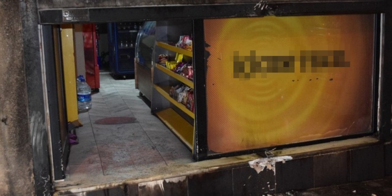 Tekel bayiini yaktı, kaçtığı taksi polis aracıyla çarpışınca yakalandı