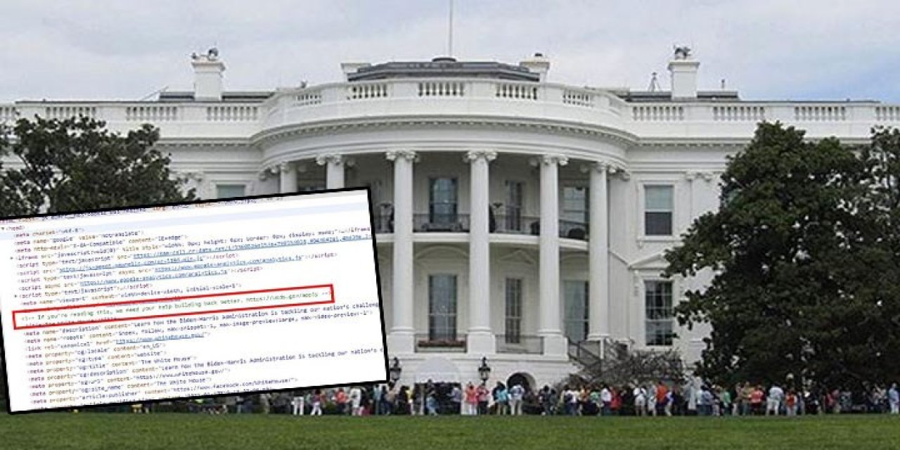 Biden başkan olduktan sonra ortaya çıktı! Beyaz Saray’ın sitesinde kodların arasına gizlenen iş ilanı...