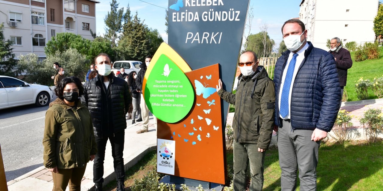 Kelebek çocuk Elfida'nın ismi evinin karşısındaki parka verildi