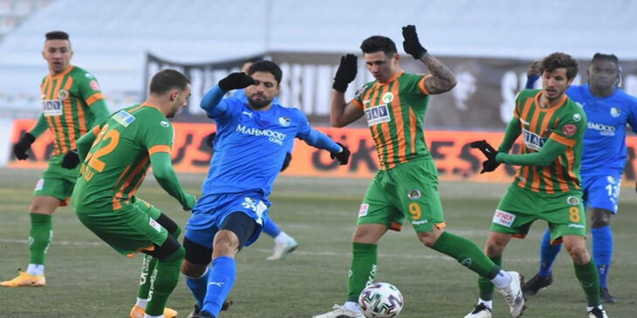 Büyükşehir Belediye Erzurumspor - Aytemiz Alanyaspor: 1-1