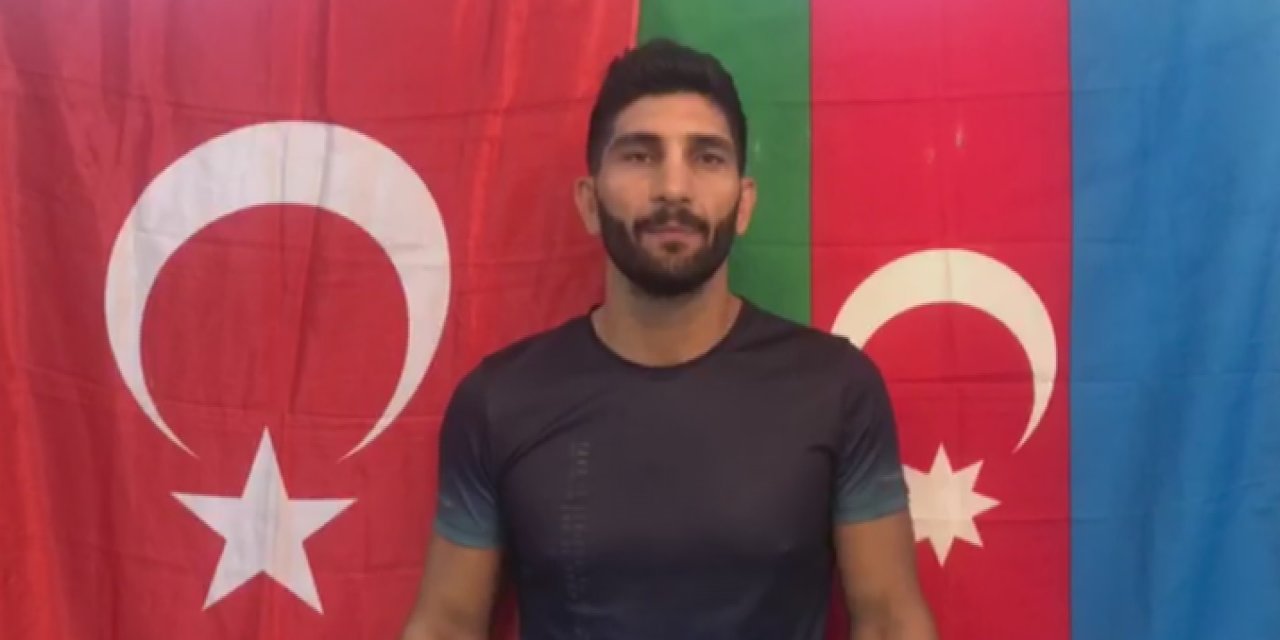 Azeri milli kick boksçu Bahram Rajabzadeh'ten Karabağ mesajı