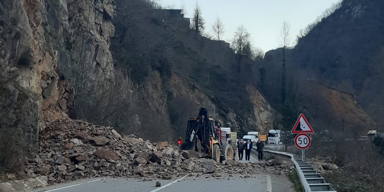 Giresun'daki heyelan