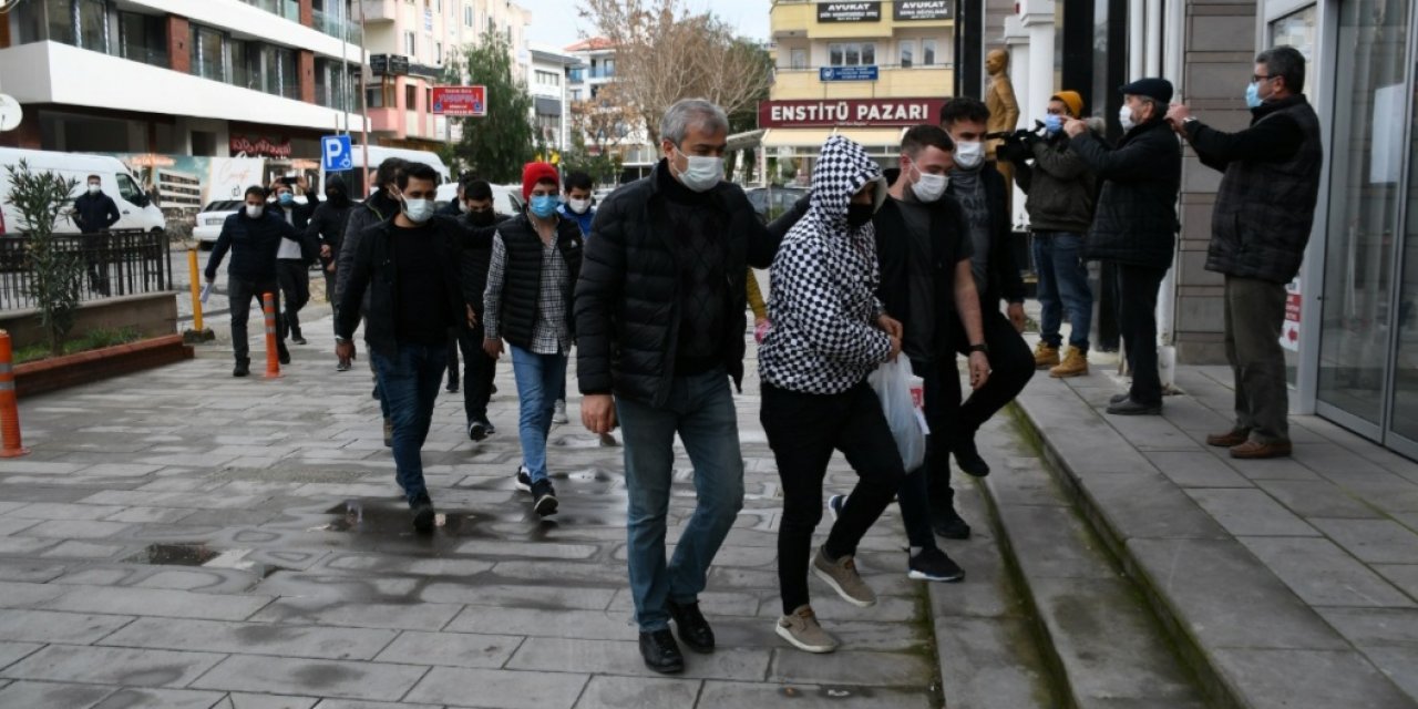 Kuşadası'nda 16 hırsızlık olayını gerçekleştiren 7 şüpheli yakalandı