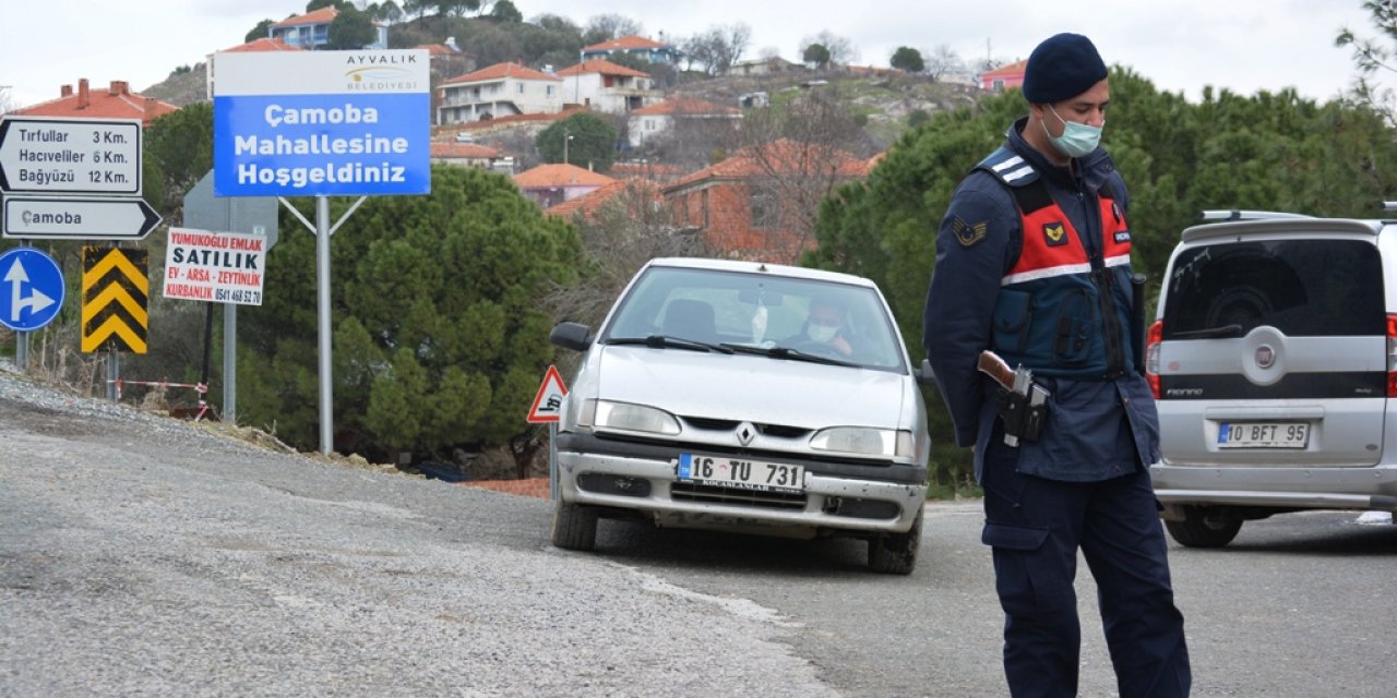 Balıkesir'de bir kırsal mahalle karantinaya alındı