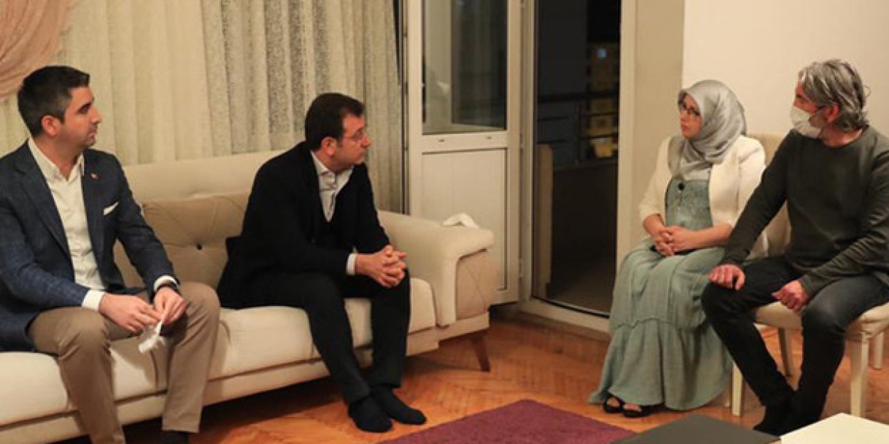 Ekrem İmamoğlu HDP İstanbul Milletvekili Hüda Kaya'ya taziye ziyaretinde bulundu. 