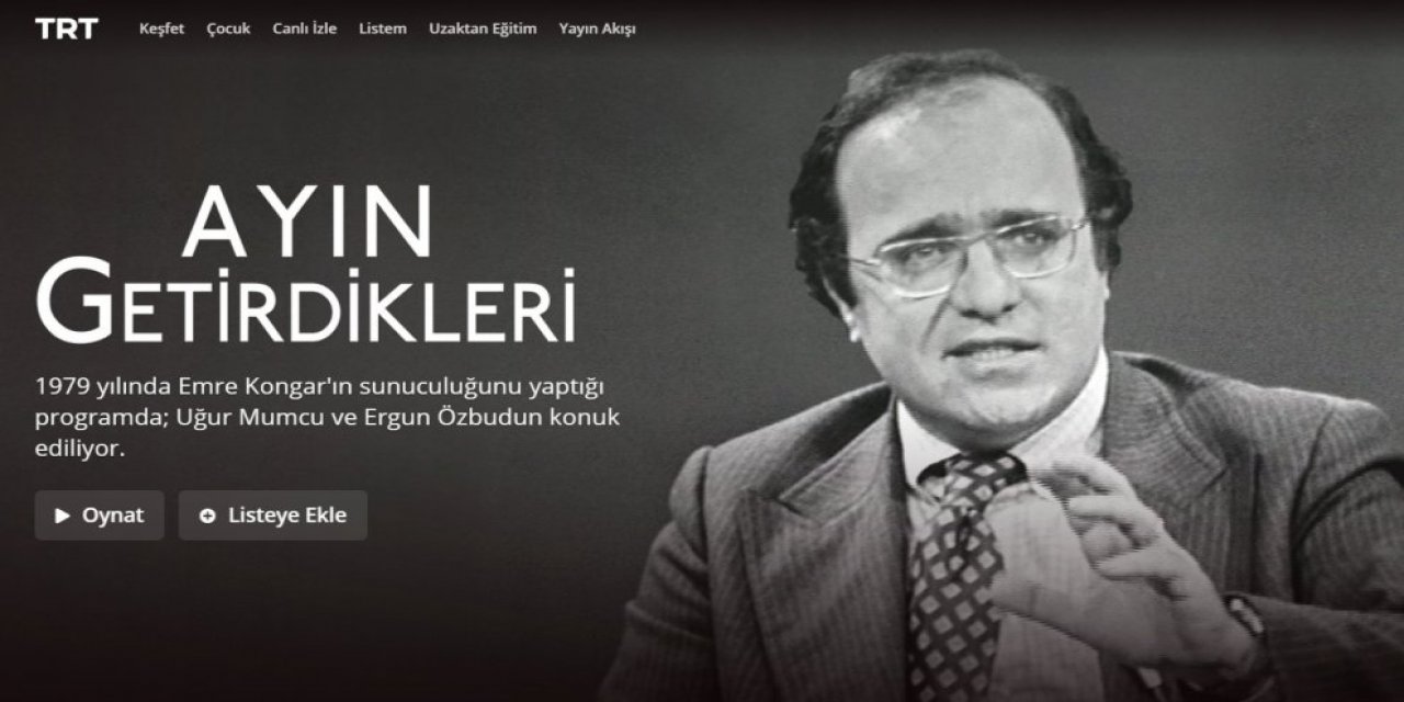 TRT tepkiler üzerine geri adım attı!  Uğur Mumcu videoları yeniden arşivde...