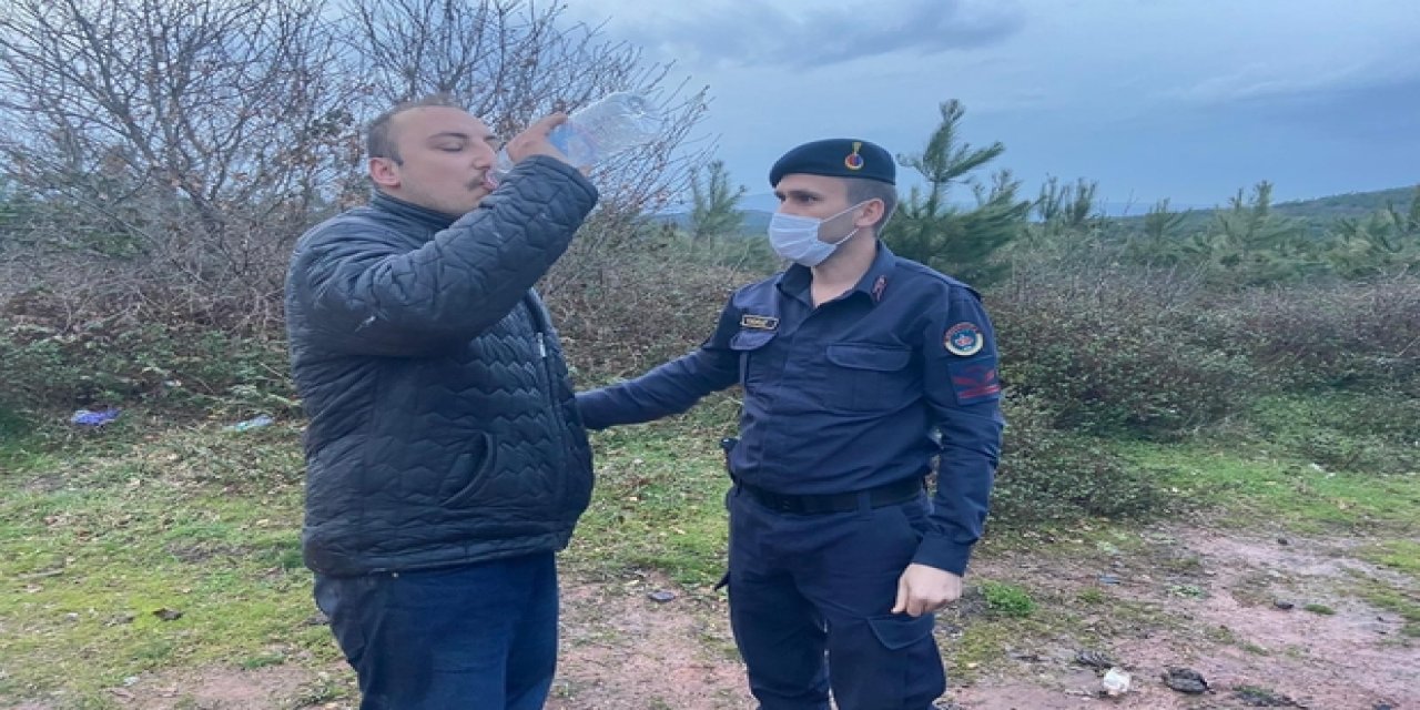 6 gündür haber alınamıyordu, jandarma ormanda yarı baygın halde buldu