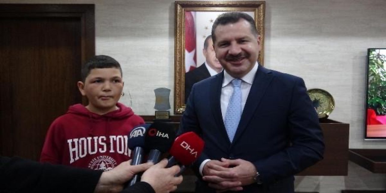 Fenomen çoban Şevki'ye, Başkan Yılmaz'dan teşekkür