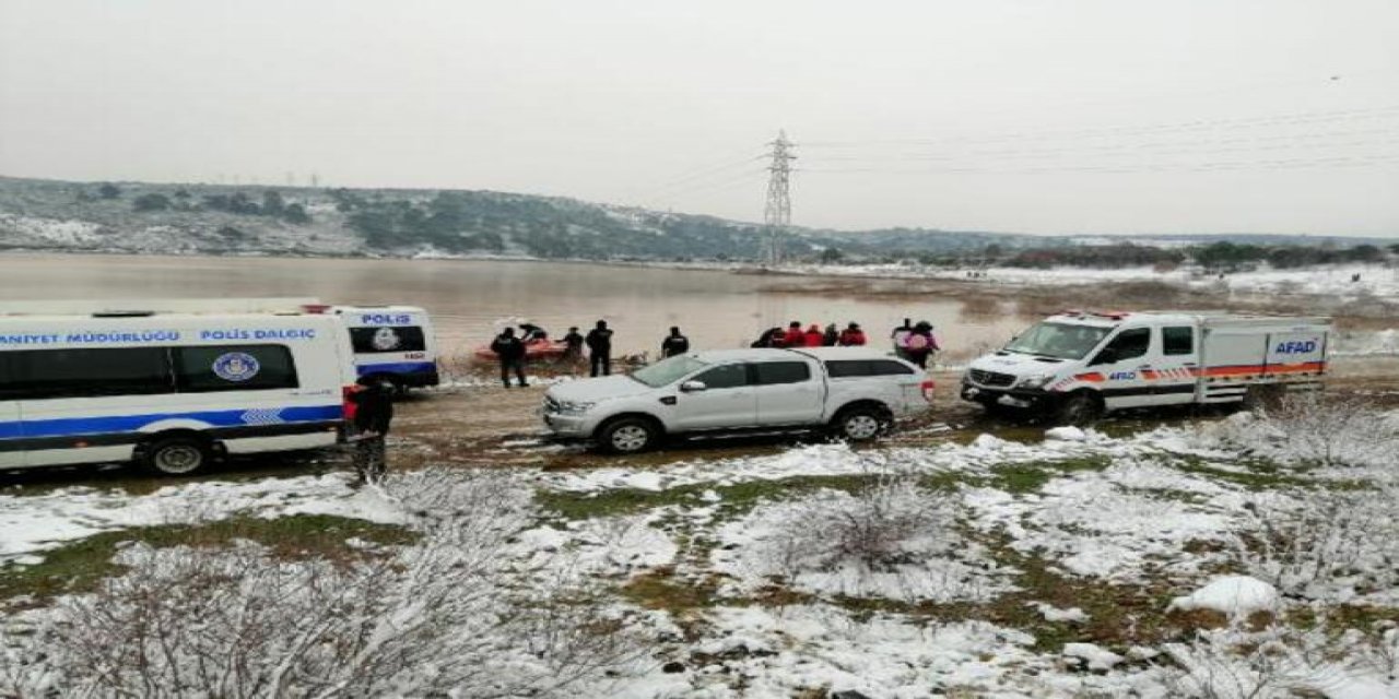Çanakkale'de baraj suyunda kaybolan 2 kişiyi arama çalışmaları yeniden başladı