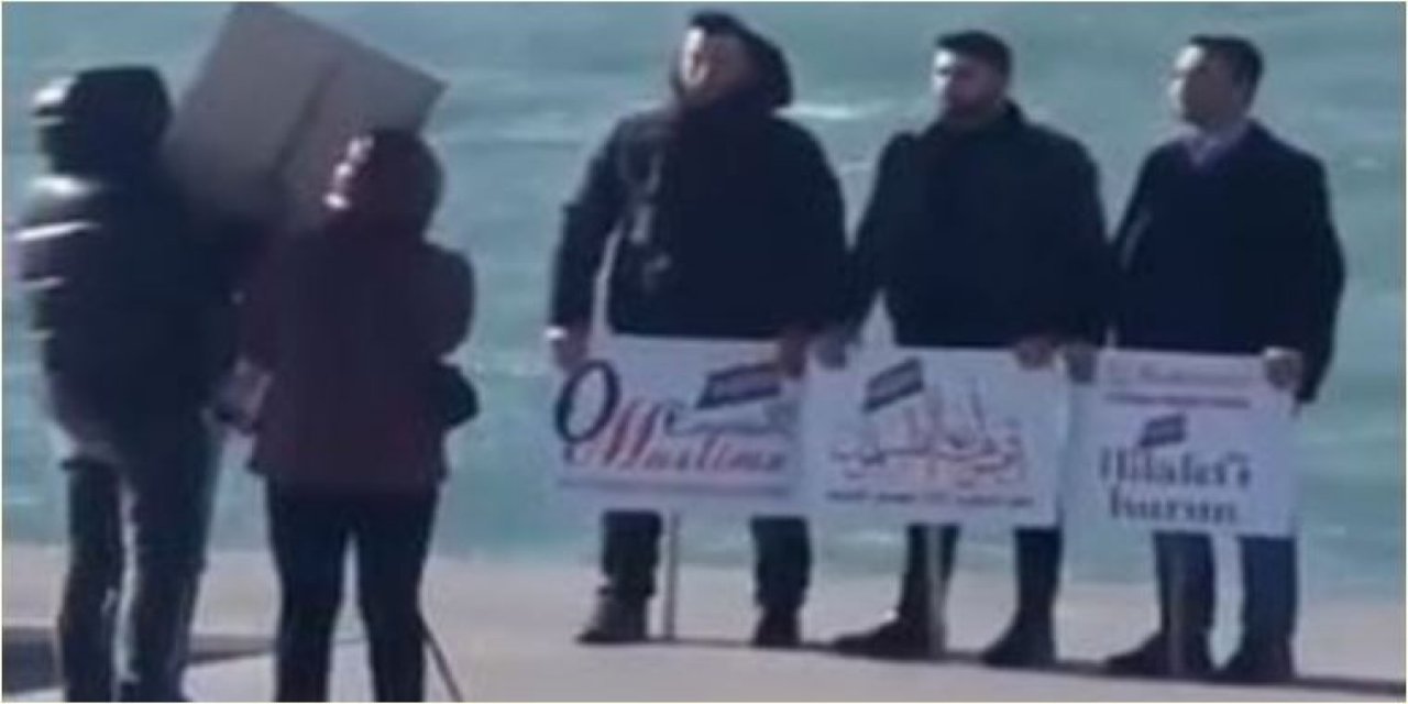 İstanbul'un göbeğinde "hilafeti kurun" çağrısı!