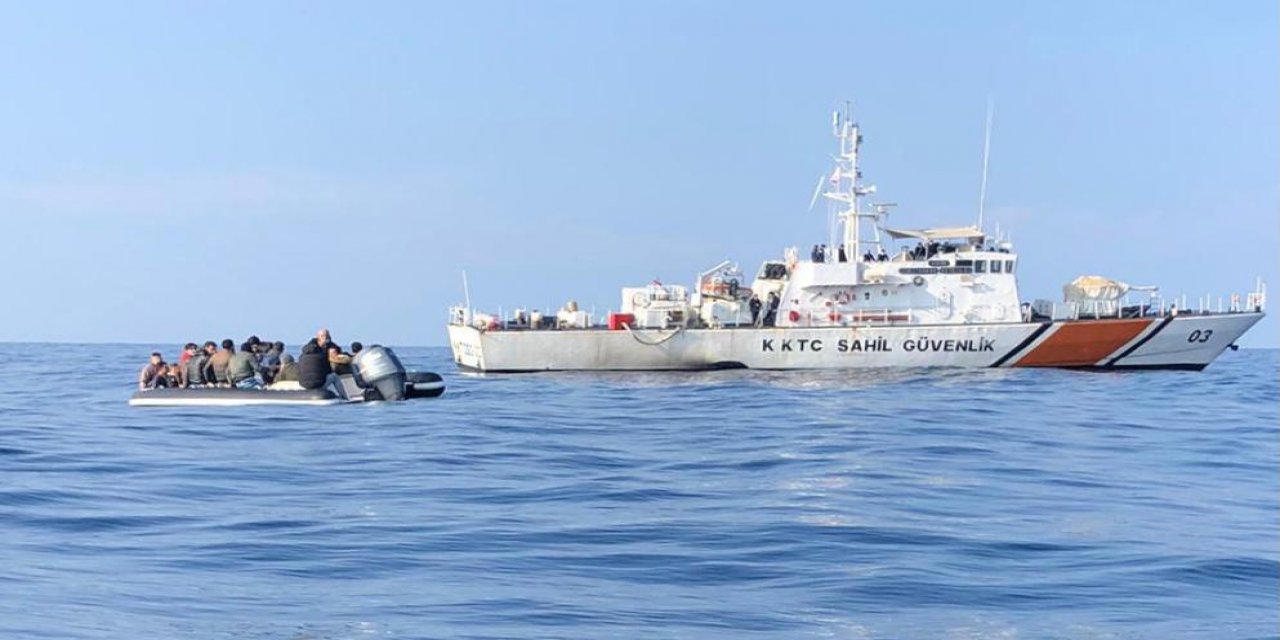 KKTC Sahil Güvenlik ekipleri göçmen kaçakçılarına göz açtırmadı