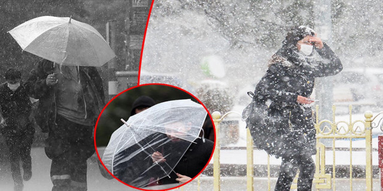 Yoğun kar... Sağanak... Fırtına... Meteoroloji tüm yurdu uyardı!