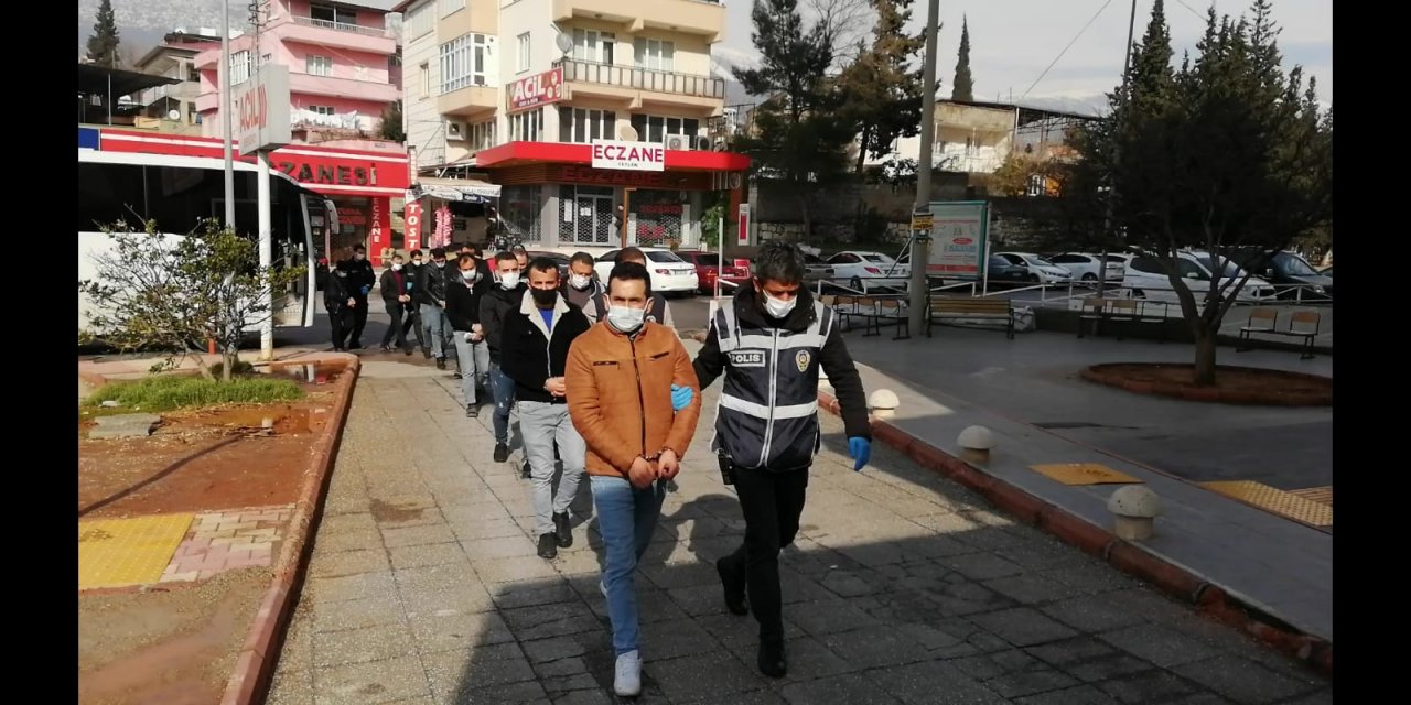 Kahramanmaraş'ta aranan 46 kişi yakalandı, 22'si tutuklandı