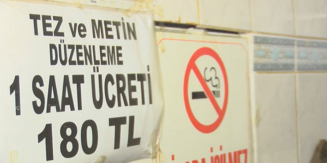 YÖK SUÇ DUYURUSUNDA BULUNMUŞTU… PARAYLA TEZ YAZMAYA DEVAM EDİYOR, FİYAT VERİYORLAR