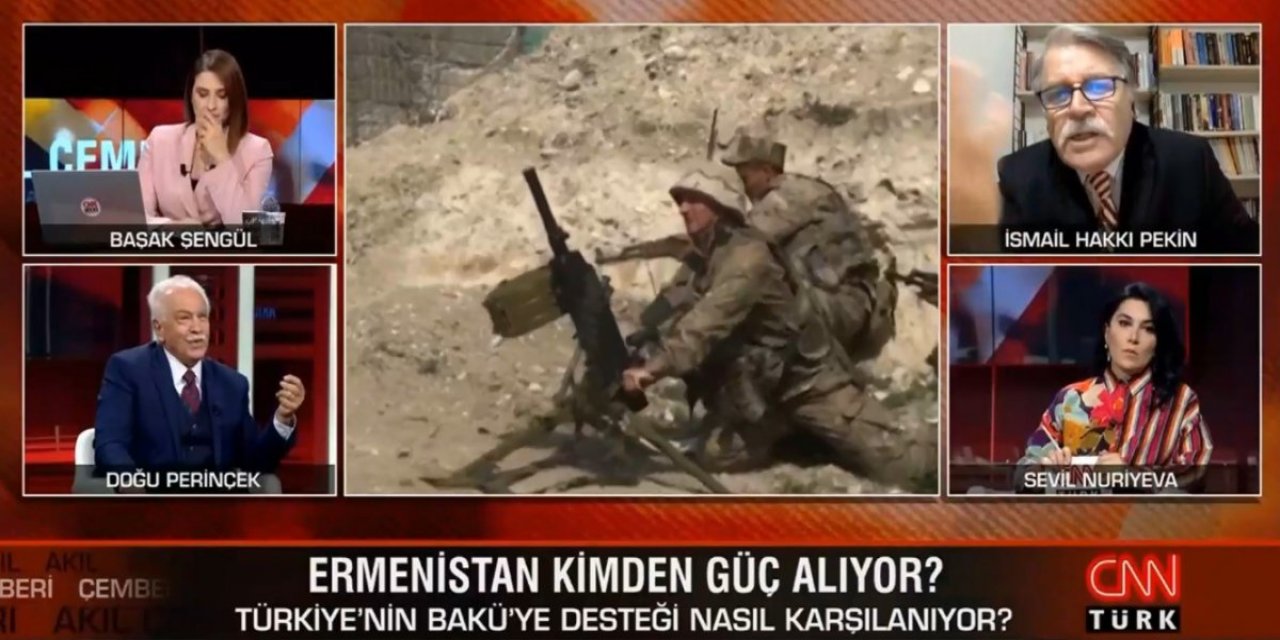 Perinçek, bir dönem Vatan Partisi'nde yardımcısı olan E. Korgeneral Pekin'le ekranda kapıştı