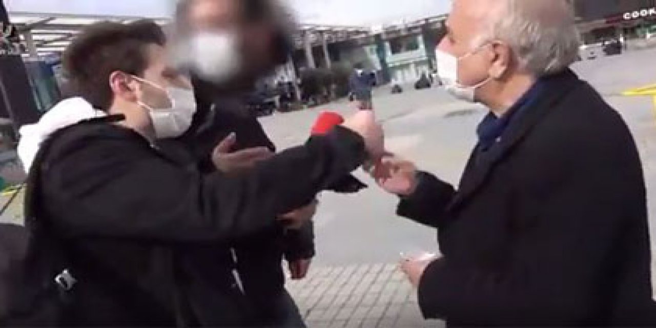 Sokak röportajına polis engeli! “Burada insanları provoke ediyorsunuz”