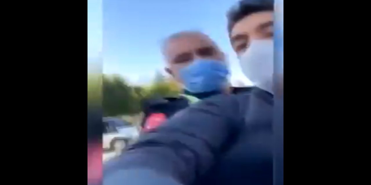 Araçta yangın tüpü bulamayan polis sürücüyü gözaltına aldı! Sert müdahale "Geç ulan arabaya delirtme adamı!"