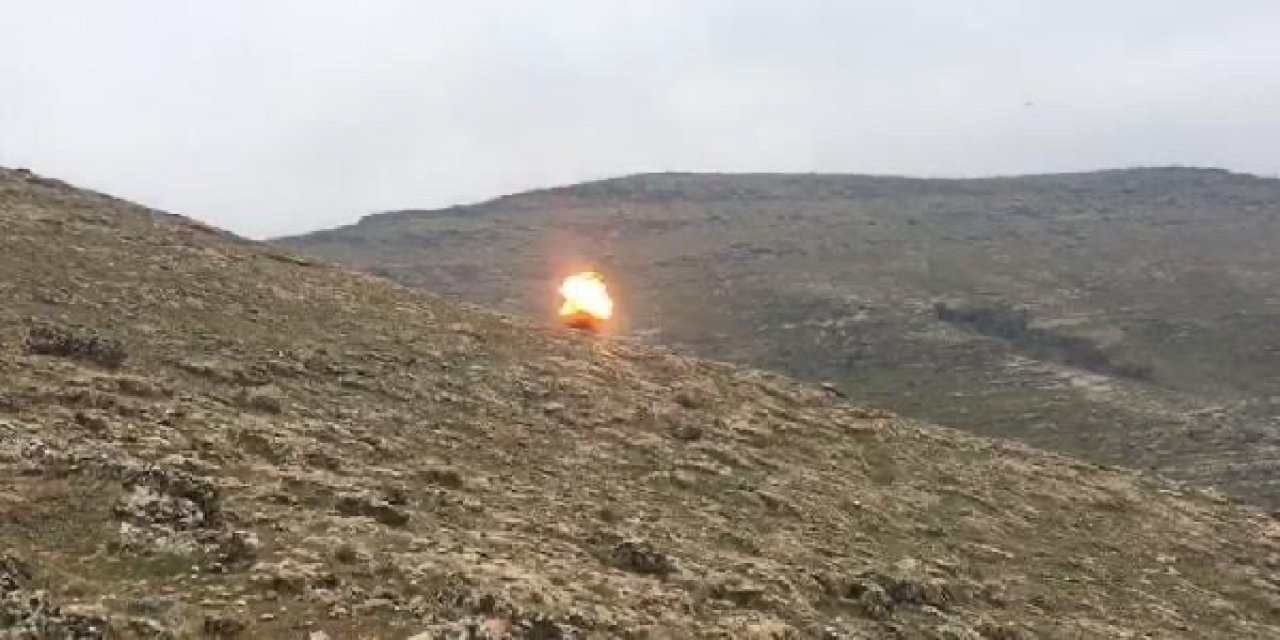 Eren-5 Operasyonu'nda araziye tuzaklanan mayın imha edildi