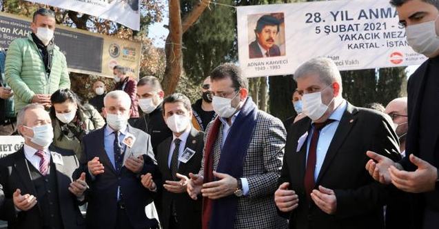 İBB Başkanı İmamoğlu:  Allah herkese Adnan Kahveci gibi milletine hizmet edebilmeyi nasip etsin