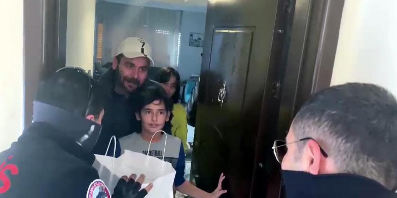 Yunus Timleri'nden motorize polis olmak isteyen çocuğa doğum günü sürprizi