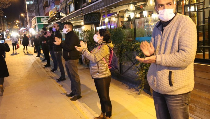 Ankara'da kapatma kararına karşı esnaflardan eylem