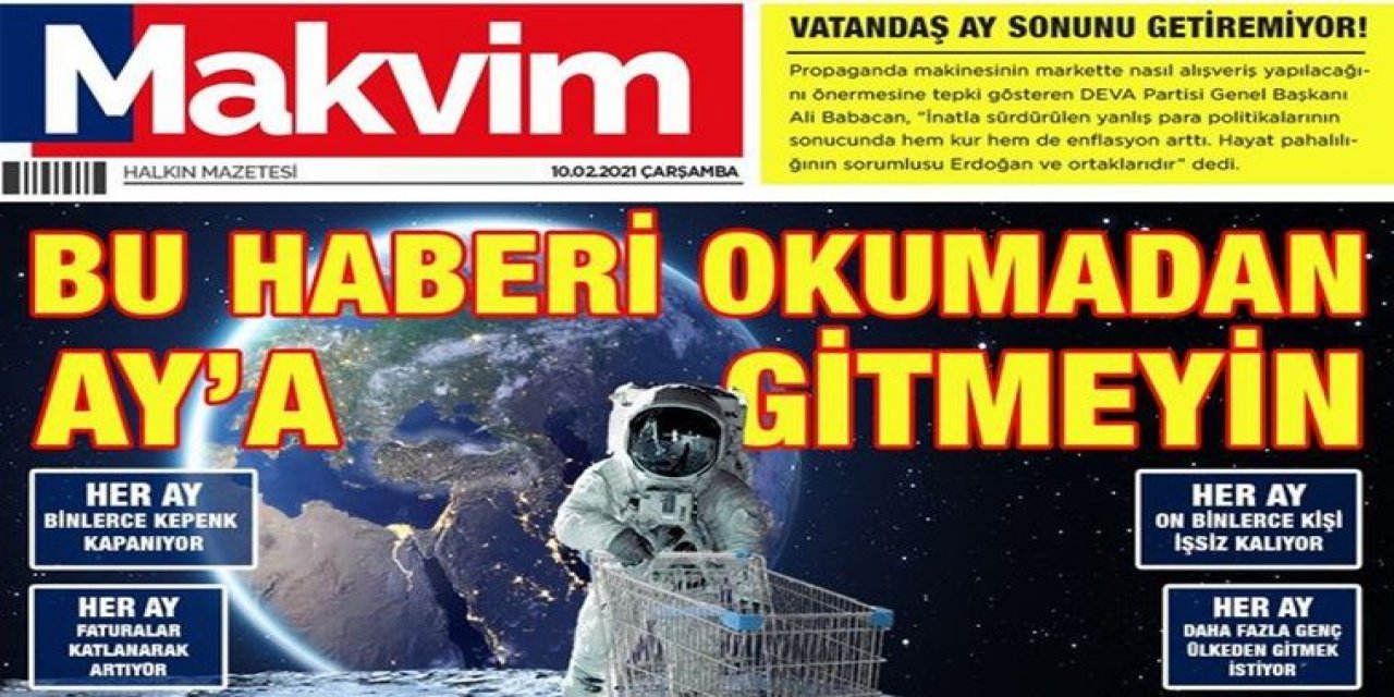 Takvim gazetesinin haberine atıfta bulundu ve... DEVA Partisi'nden çok konuşulacak "Milli Uzay Programı" yanıtı: Bu haberi okumadan uzaya gitmeyin!