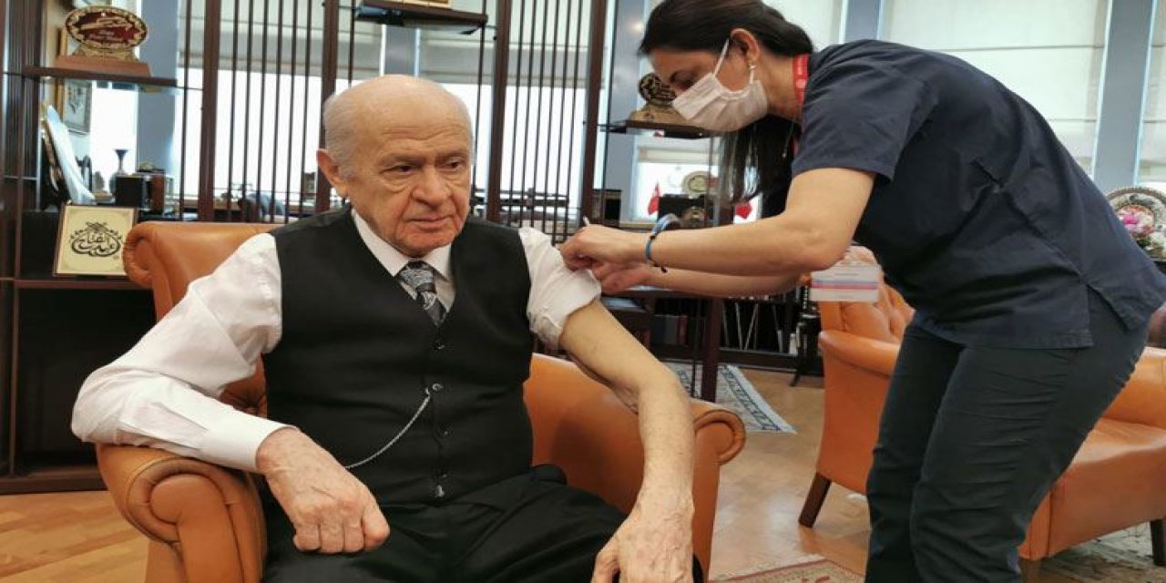 Devlet Bahçeli ikinci doz koronavirüs aşısını oldu!