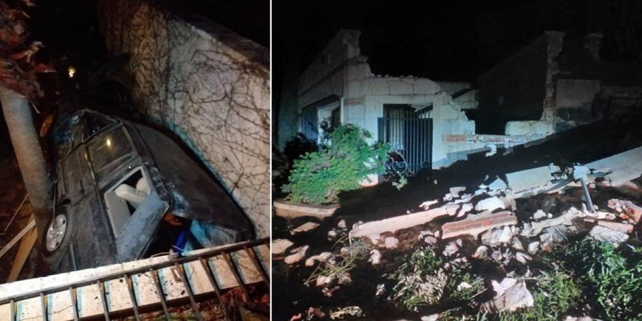 Ağaçlar devrildi... Araçlar savruldu...Evlerin çatıları uçtu... İzmir’i hortum ve dolu vurdu: 16 yaralı!