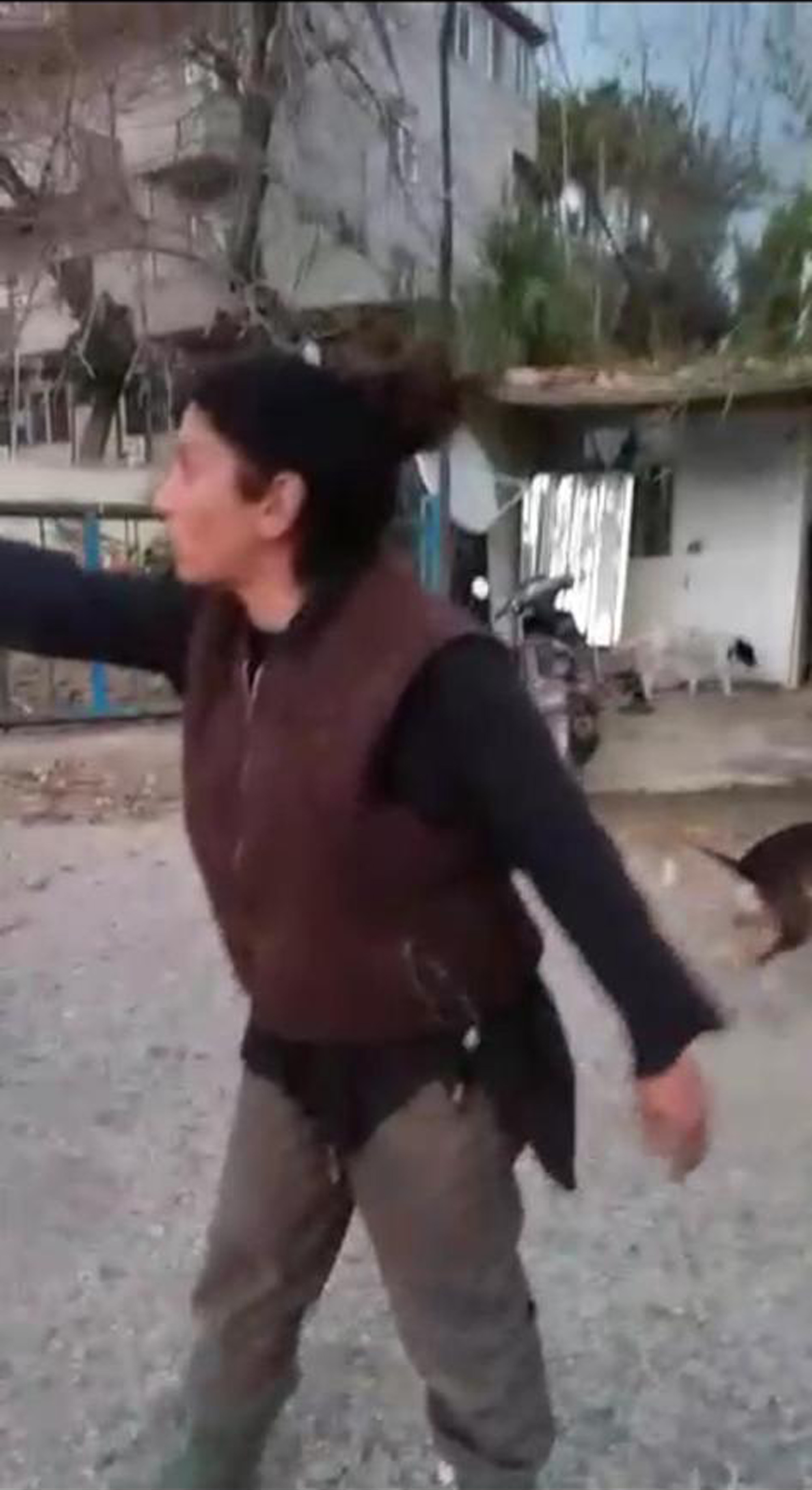 Barakası yıkılan kadın pompalı tüfekle dehşet saçtı