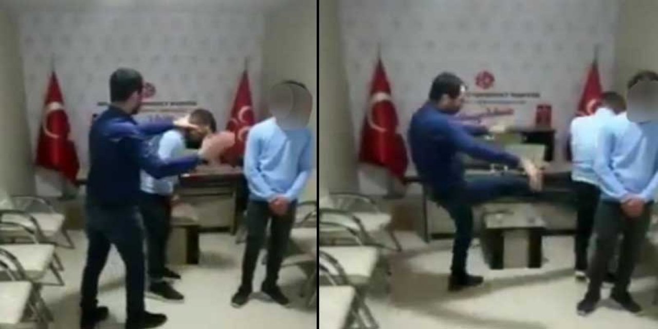MHP ilçe başkanlığında darp! "Osman Baydemir" videosu çeken iki genç dövüldü!