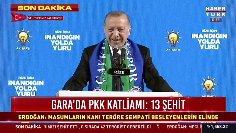 Erdoğan'dan Gara açıklaması: 13 silahsız masum insanın alçakça infazından sorumlusunuz