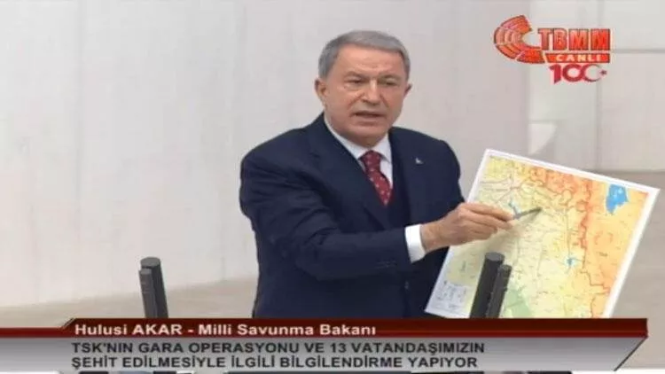 Milli Savunma Bakanı TBMM'de Gara operasyonu hakkında bilgilendirme yaptı