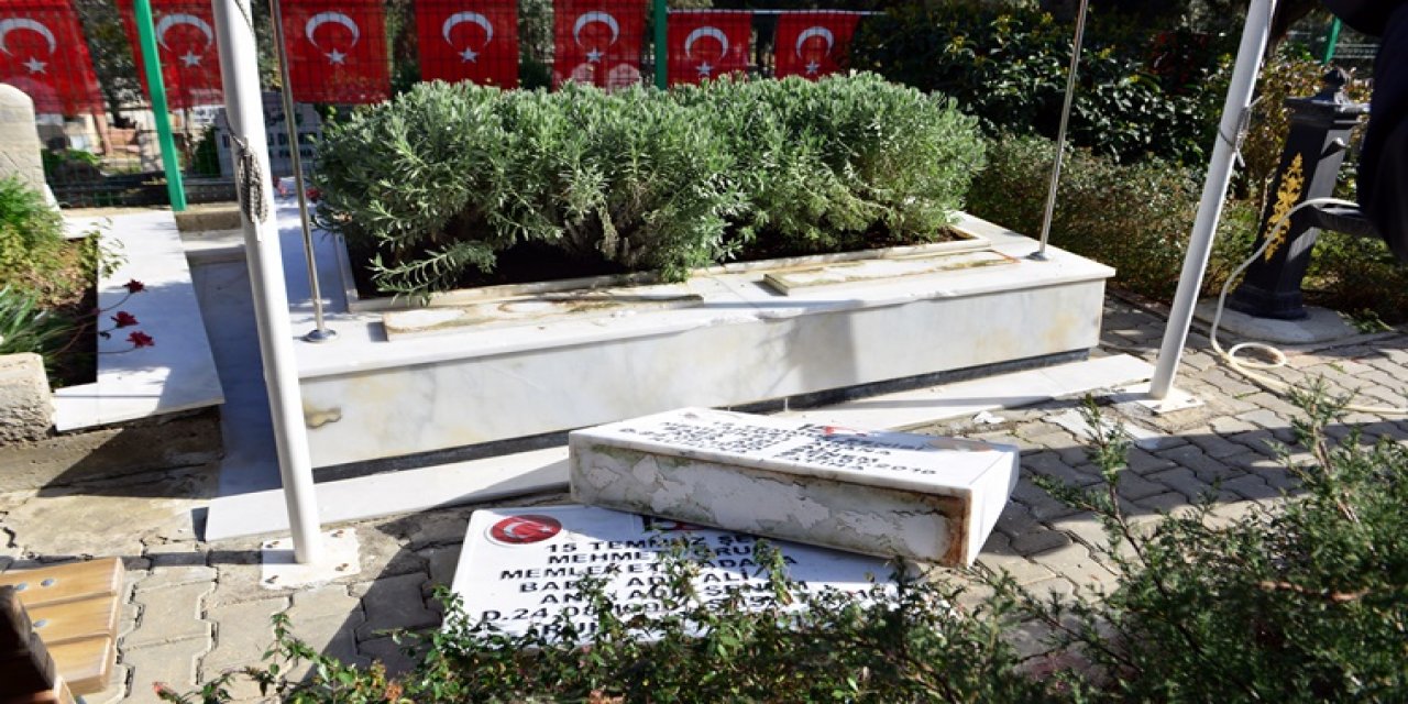 Adana'da "şehit mezarlarına" çirkin saldırı!  Acılı baba isyan etti: Ahmet’imi, Mehmet’imi rahat bırakmıyor hainler