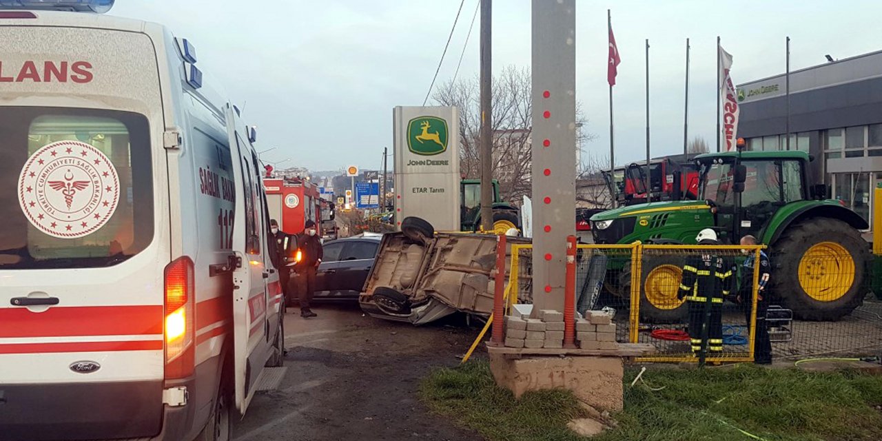 Tekirdağ'da kaza: 1 ölü, 1 yaralı