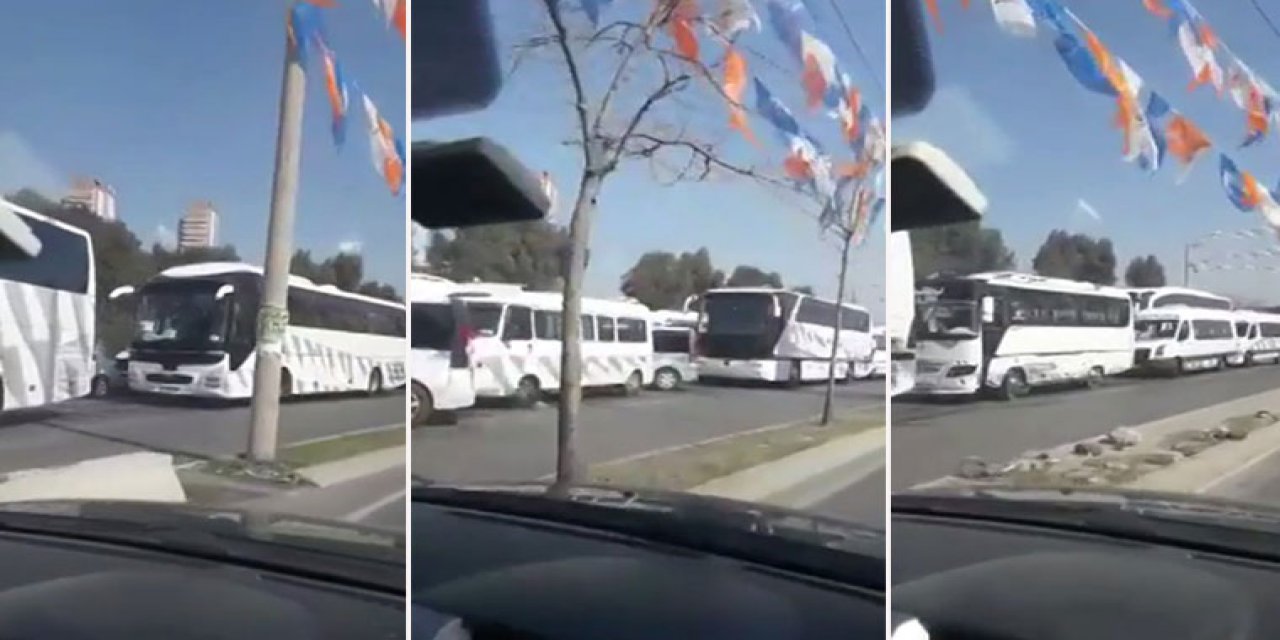 CHP'li Atila Sertel videosunu paylaştı... Taşımalı AKP kongresi...