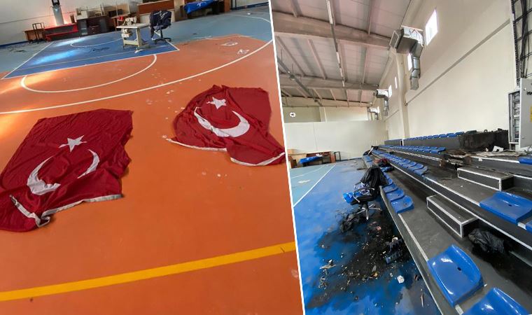 MHP'li belediyeye ait spor salonunda skandal görüntüler!