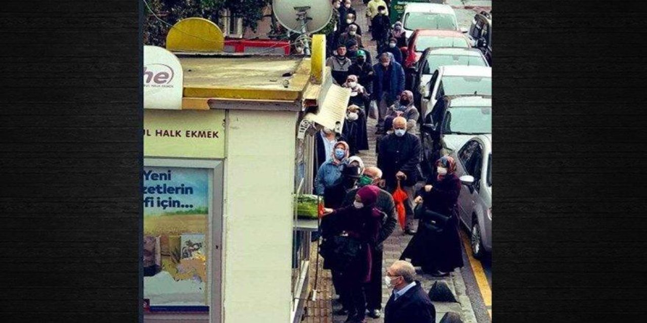 İBB'nin "Halk Ekmek" büfelerini kapatmak istiyorlar ama... İşte "Lebalep ekmek kuyruğu, lebalep yoksulluk"