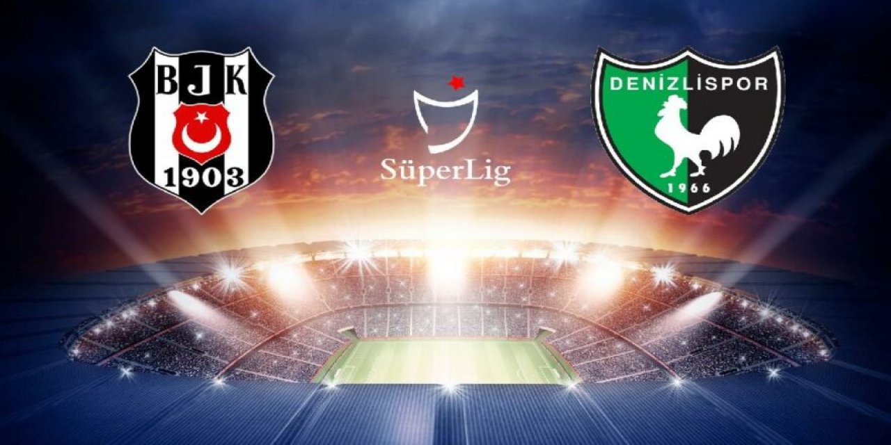 İLK YARI: Beşiktaş - Yukatel Denizlispor: 3-0