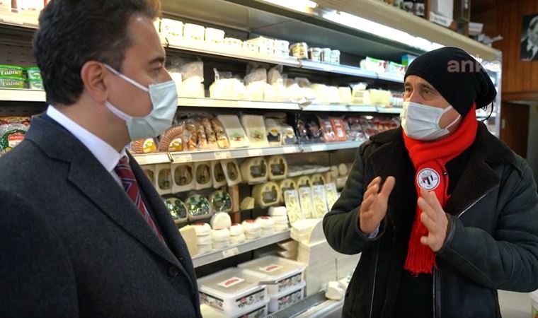 Babacan esnafı ziyaret etti: 'Çok zor durumdayız, gırtlağa kadar geldi'