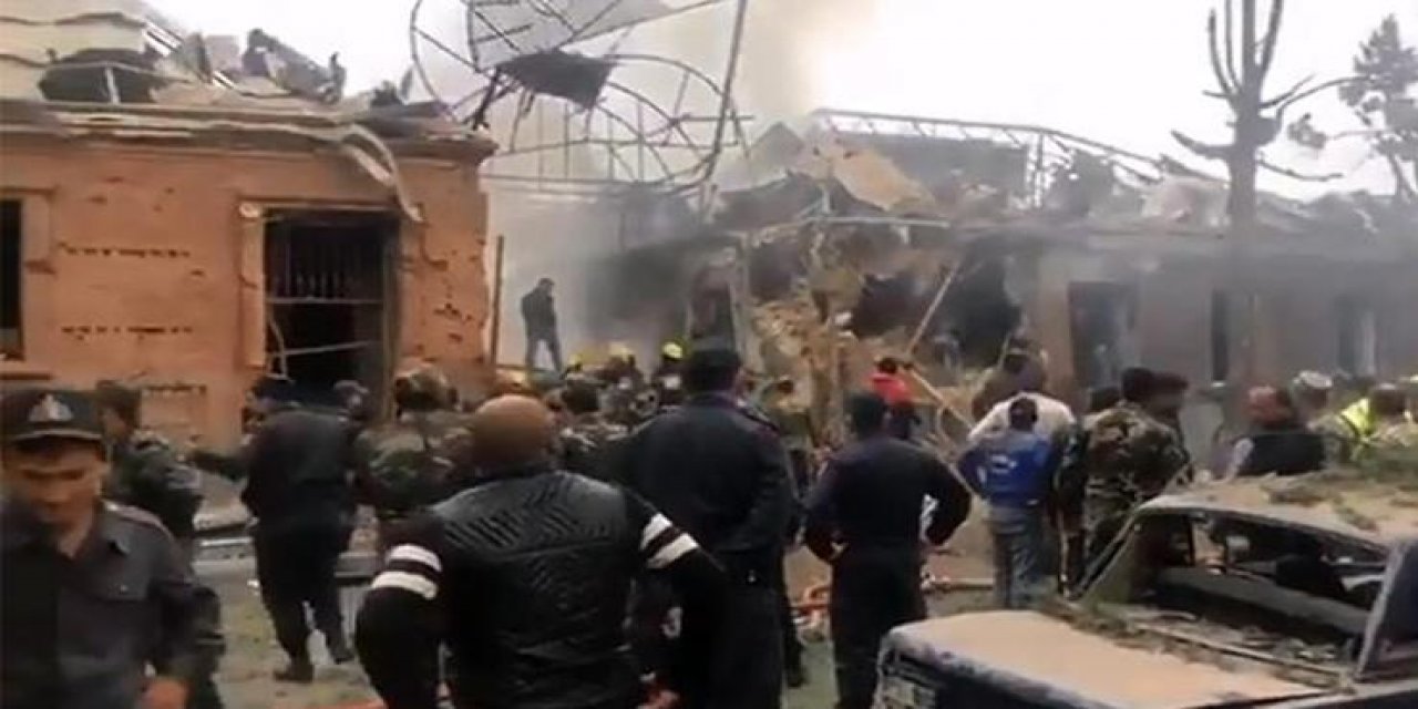 Yine füzeyle vurdu...