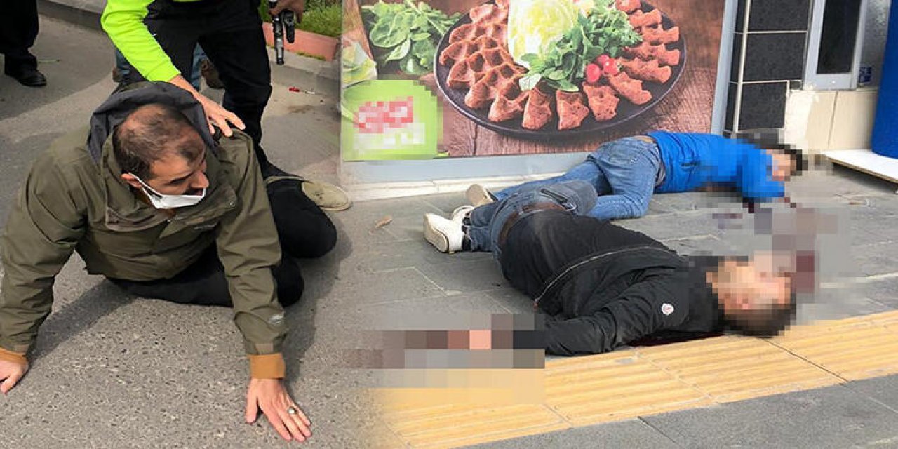 Sokak ortasında silahlı kavga! 3 kişi ağır yaralandı...