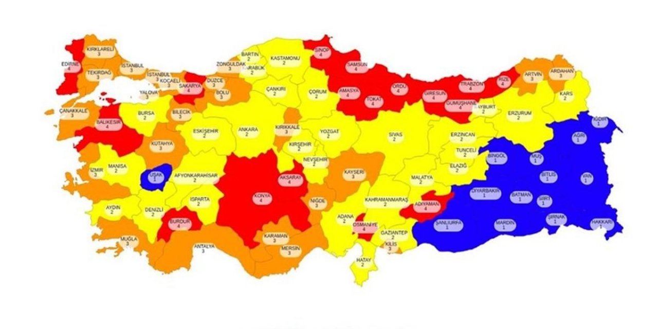 Risk haritasına göre normalleşme nasıl olacak? İşte normalle adımlarını gösteren özet tablo...