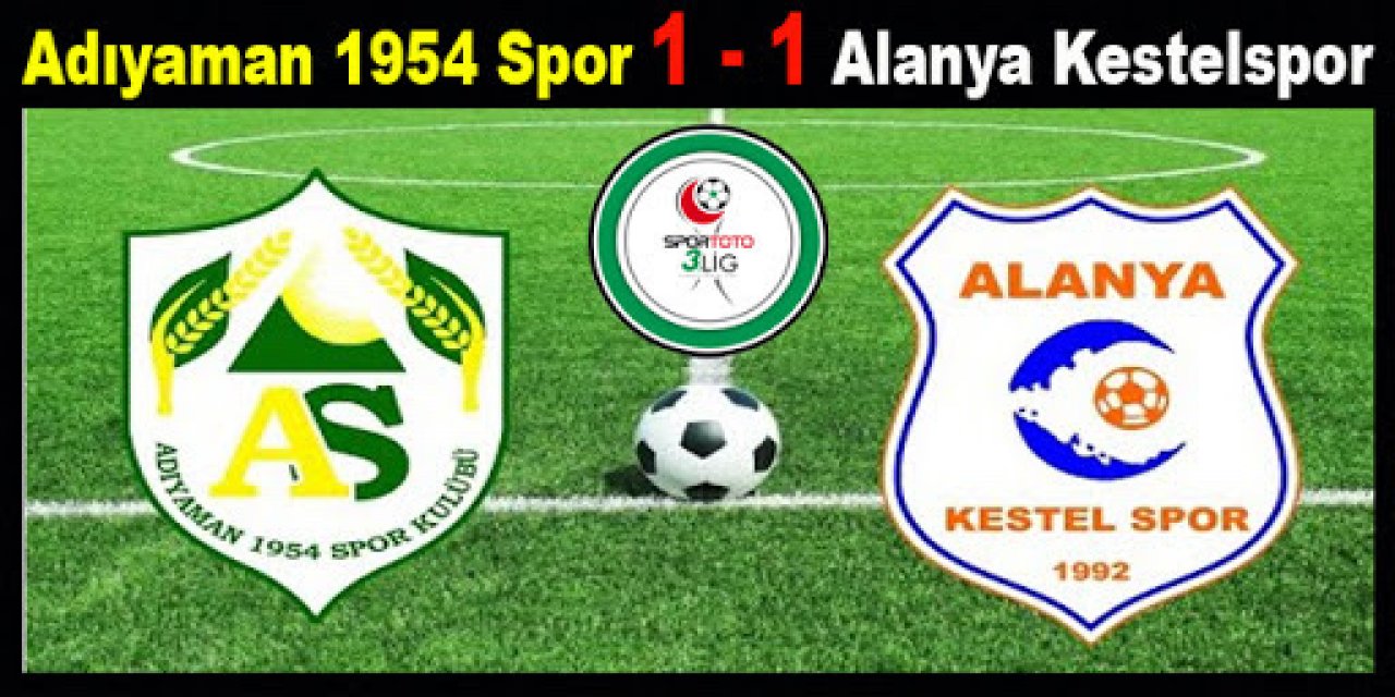 Bursa Yıldırımspor - Alanya Kestelspor: 1-1
