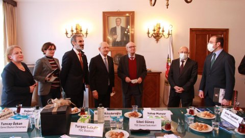 CHP lideri Kılıçdaroğlu'ndan TGC'ye ziyaret