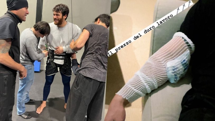 Oyuncu Can Yaman dizi setinde kaza geçirdi