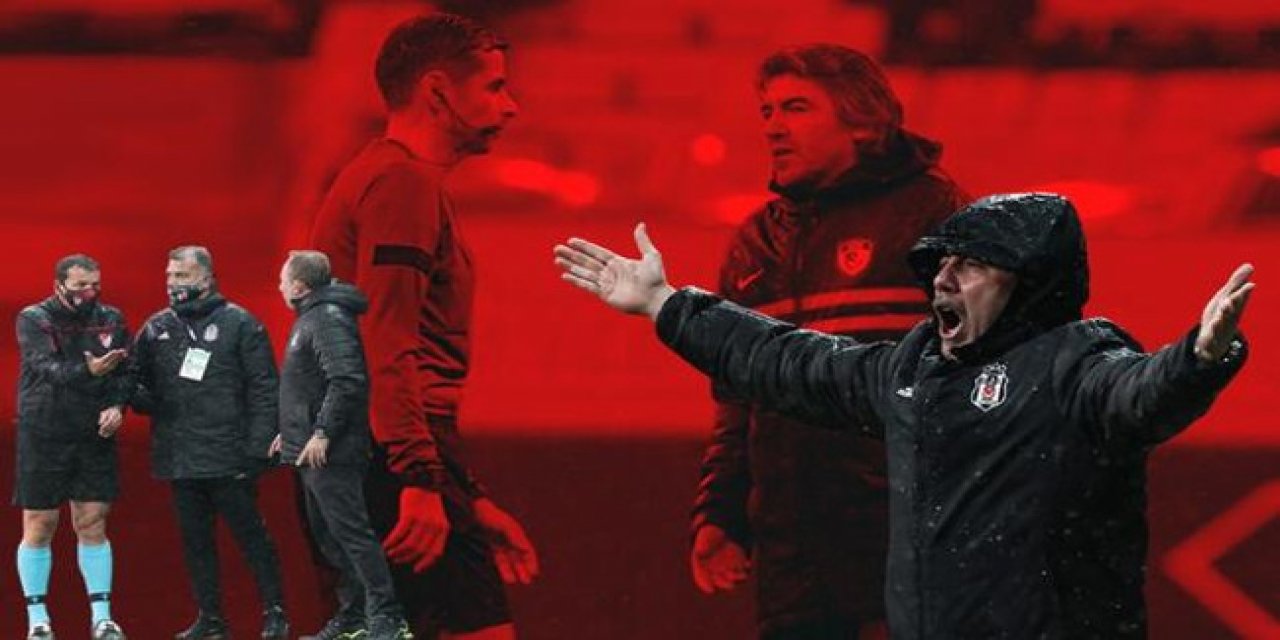 Beşiktaş-Gaziantep FK maçında kulübeler arasında gerginlik! Düdük sonrası çılgına döndü...